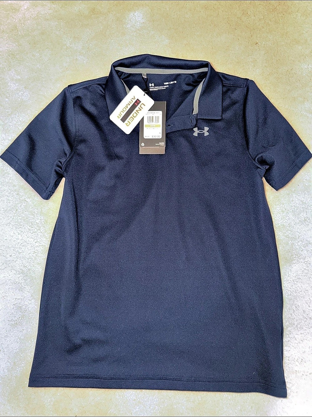 Under Armour UA Performance Polo Boys Blue Medium